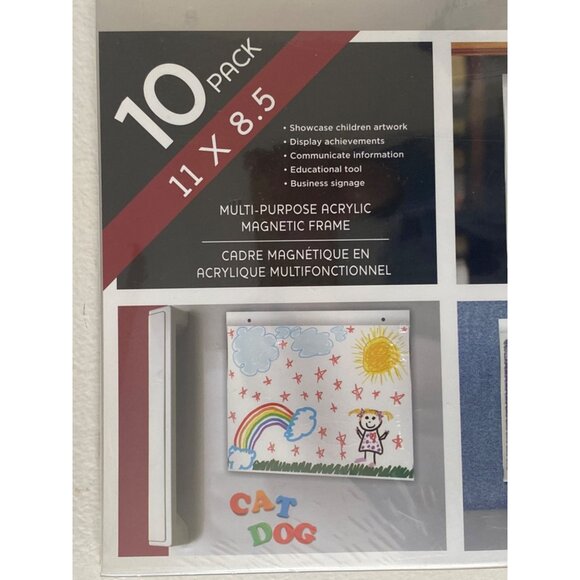 Michaels Studio  Multi Purpose Acrylic Magnetic Frame 10 Classics Value 11 X 8.5 - Picture 2 of 7